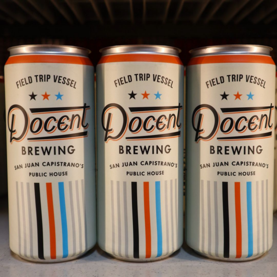 Local craft beers from Docent Brewing served at La Vaquera’s bar