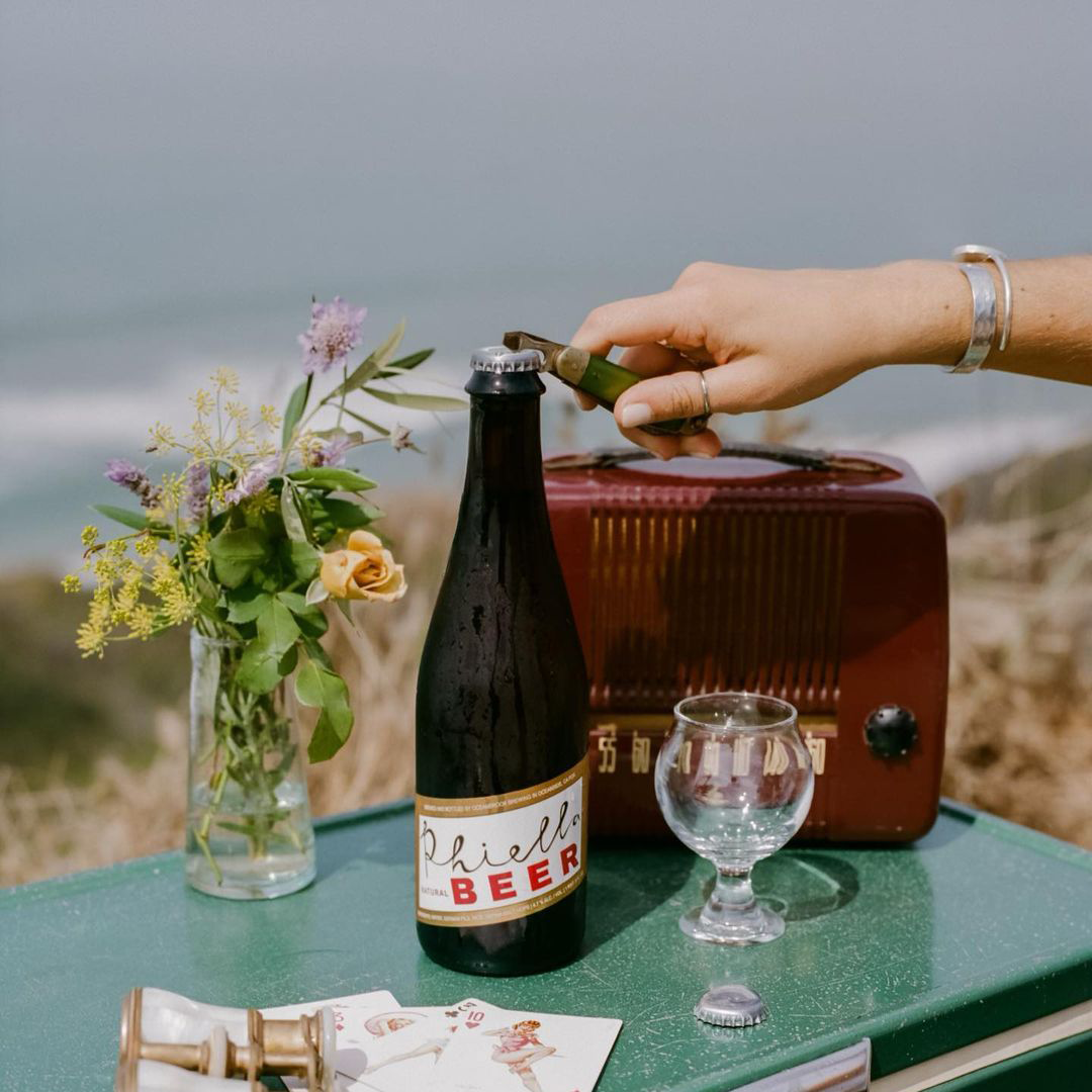 Organic Mexican lager from Phiella, a women-owned brewery in San Clemente, brewed with no additives and perfect for pairing with spicy food