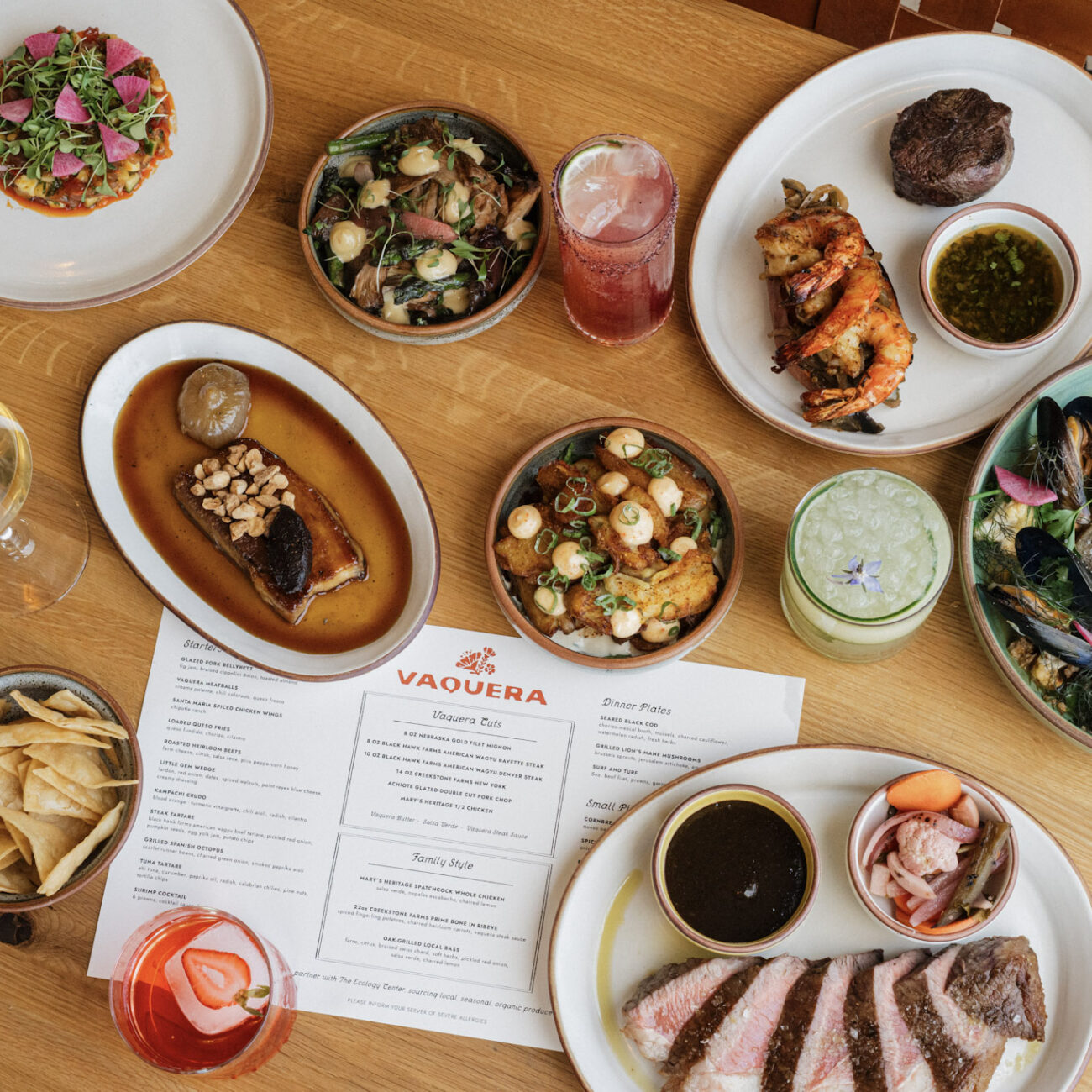 Vaquera food and menu